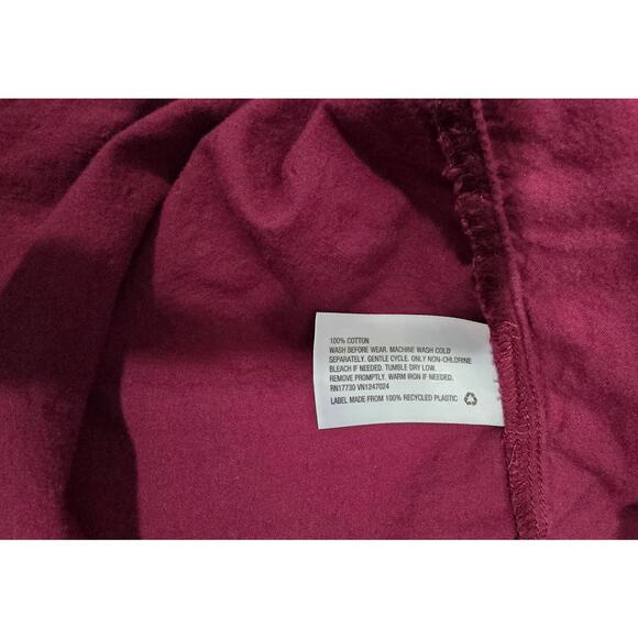 Art Class Burgundy Textured Dot Puff Sleeve Tiered Dress Girls  - Size 4T - Picture 6 of 9